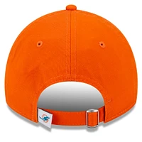 Women's New Era Orange Miami Dolphins Main Core Classic 2.0 9TWENTY Adjustable Hat