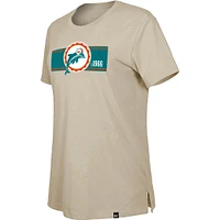 T-shirt historique du troisième essai des Dolphins de Miami New Era pour femmes