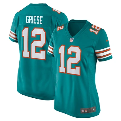 Maillot de joueur retraité Nike Bob Griese Aqua Miami Dolphins pour femme
