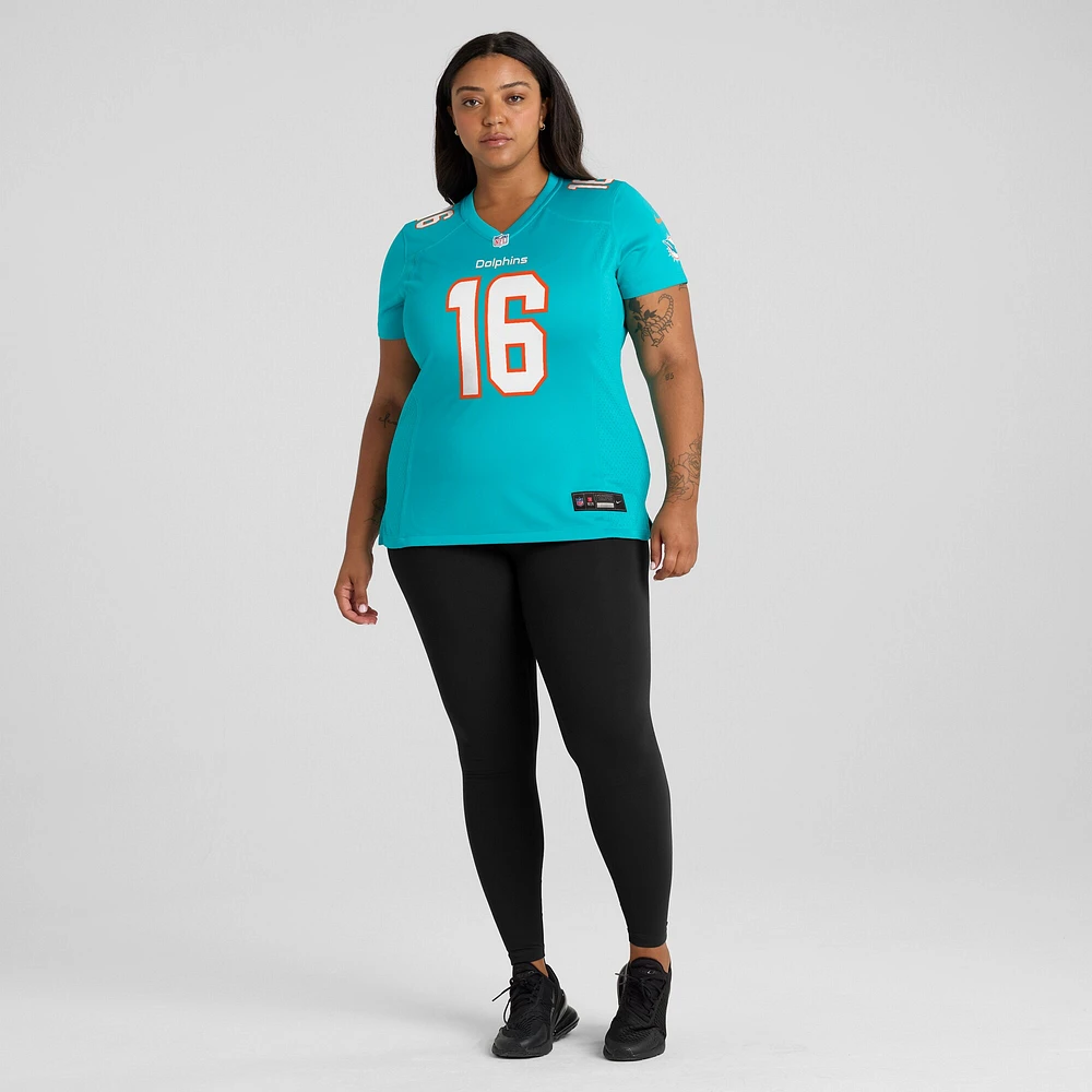 Women's Nike Jake Bailey Aqua Miami Dolphins Game Player Jersey