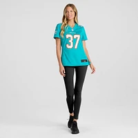 Women's Nike Jake Funk  Aqua Miami Dolphins Game Jersey