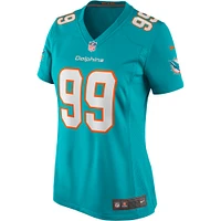 Women's Nike Jason Taylor Aqua Miami Dolphins Game Retired Player Jersey