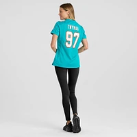 Women's Nike Jaylen Twyman Aqua Miami Dolphins Home Game Player Jersey