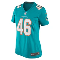 Women's Nike John Lovett Aqua Miami Dolphins Game Player Jersey