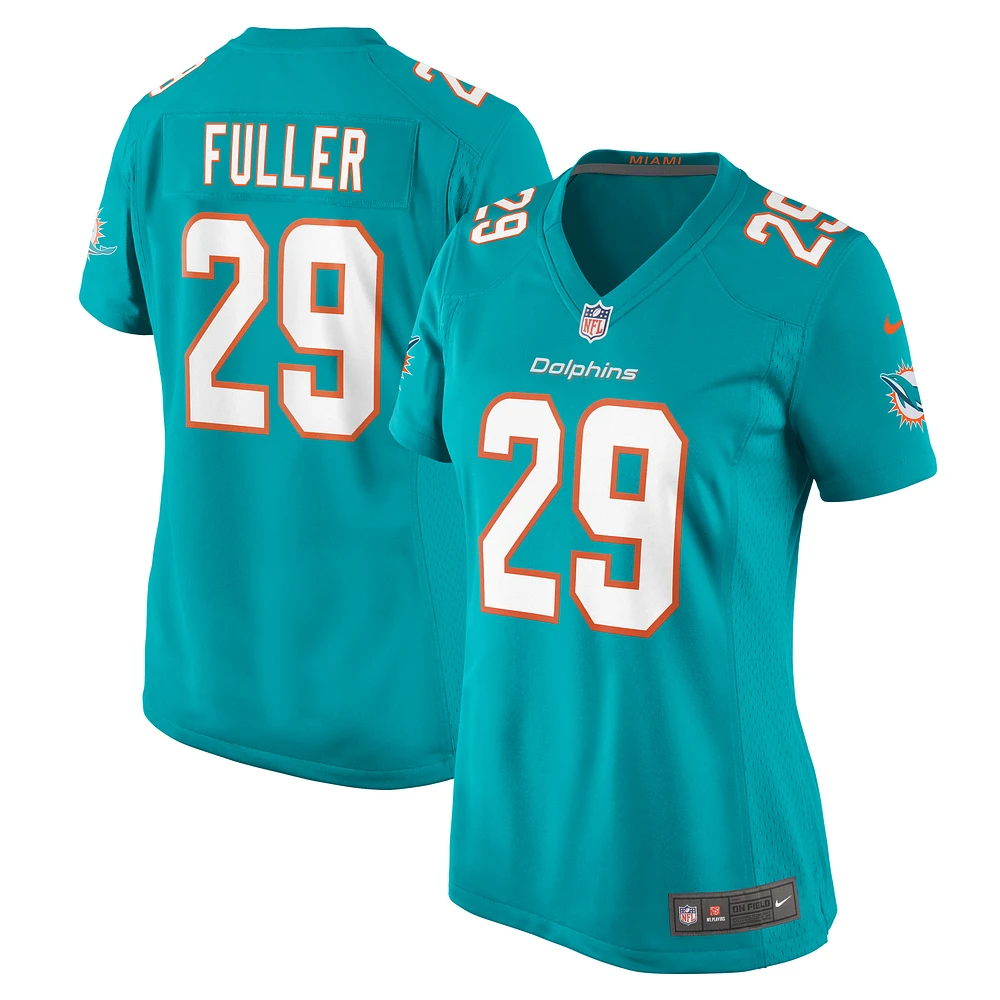 Maillot de match Nike Kendall Fuller Aqua Miami Dolphins pour femme