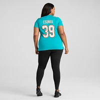 Women's Nike Larry Csonka Aqua Miami Dolphins Game Retired Player Jersey