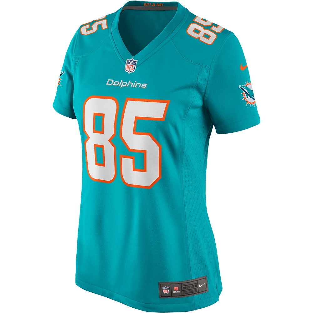 Maillot de joueur retraité Nike Mark Duper Aqua Miami Dolphins Game pour femme