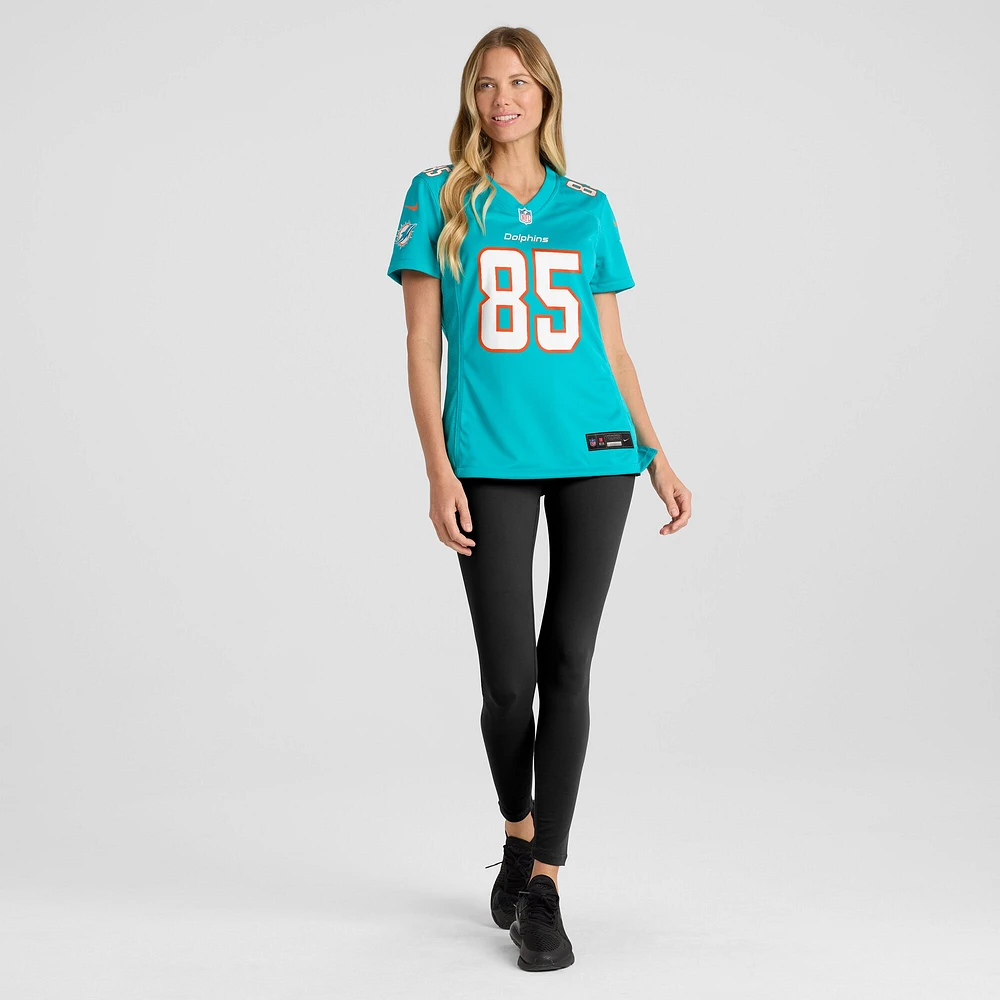 Maillot de joueur retraité Nike Mark Duper Aqua Miami Dolphins Game pour femme