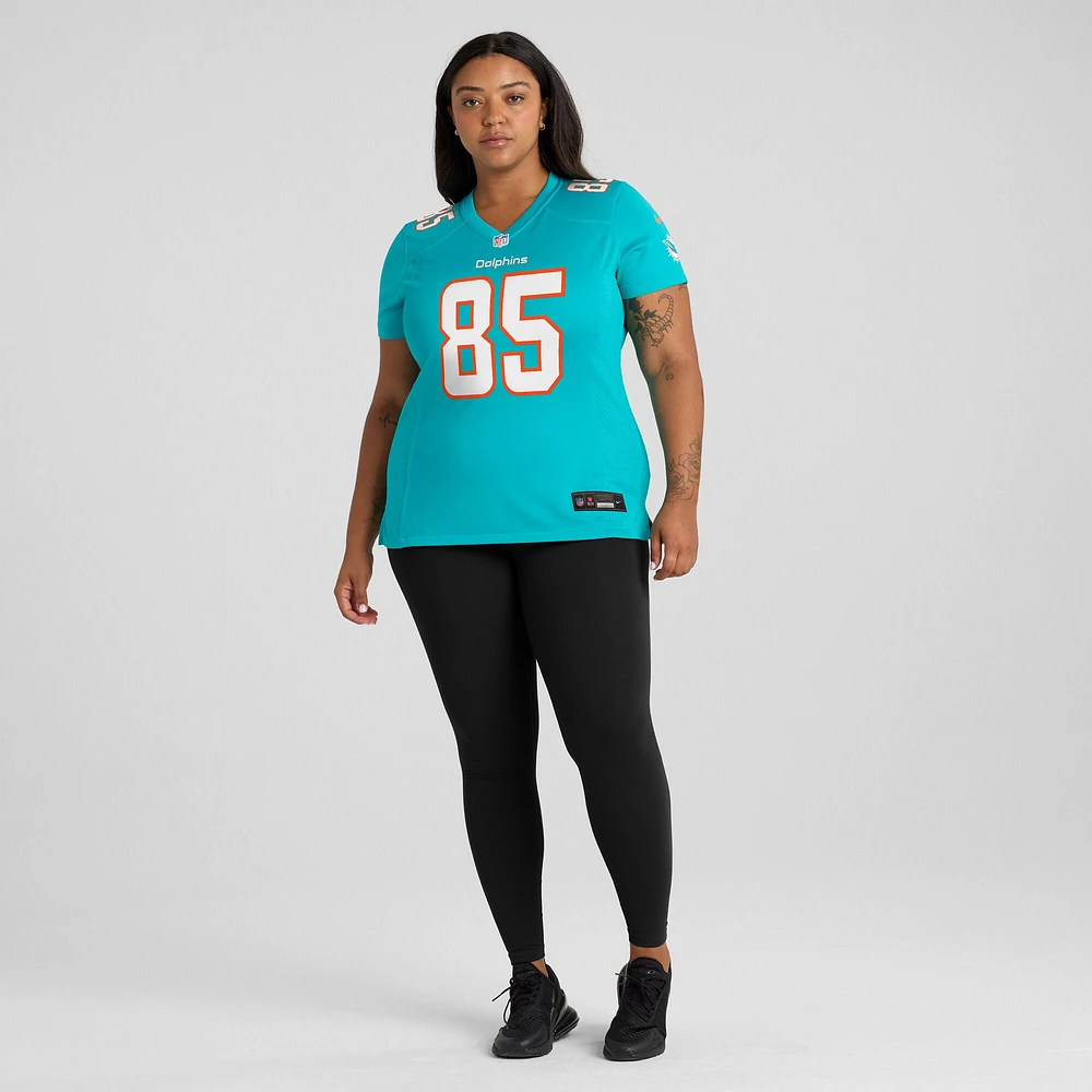 Maillot de joueur retraité Nike Mark Duper Aqua Miami Dolphins Game pour femme
