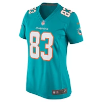 Women's Nike Raleigh Webb  Aqua Miami Dolphins Team Game Jersey