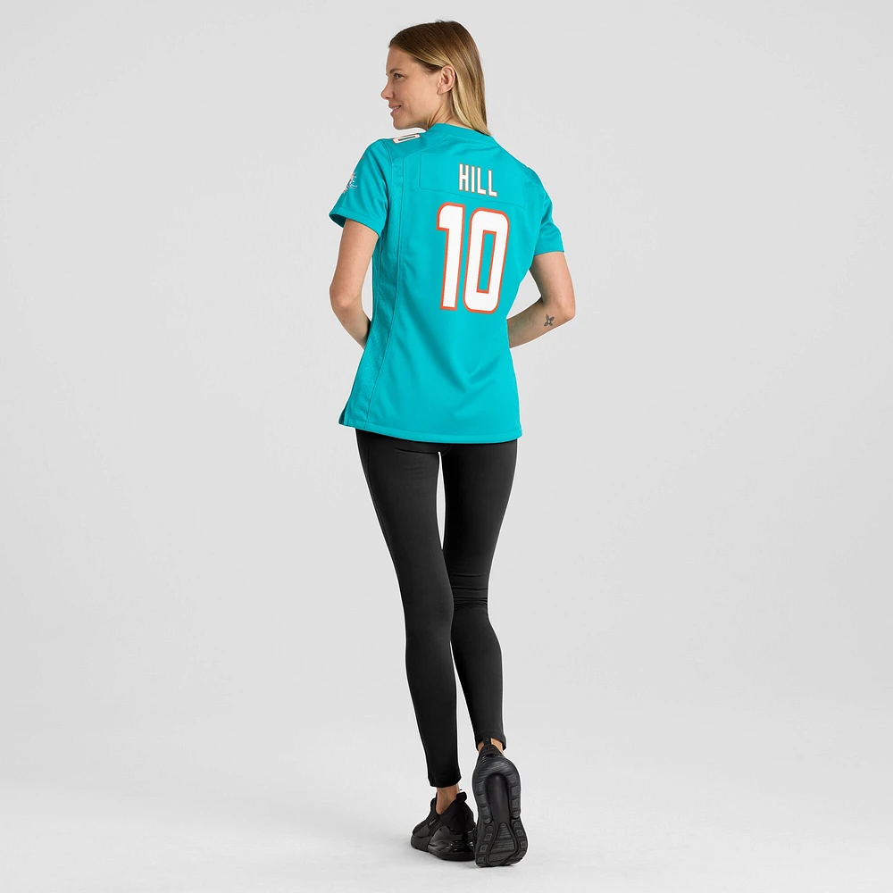 Women's Nike Tyreek Hill Aqua Miami Dolphins Player Jersey