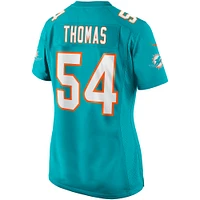 Women's Nike Zach Thomas Aqua Miami Dolphins Game Retired Player Jersey