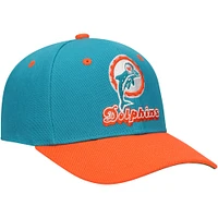 Youth Mitchell & Ness Aqua Miami Dolphins All In 2.0 Adjustable Hat