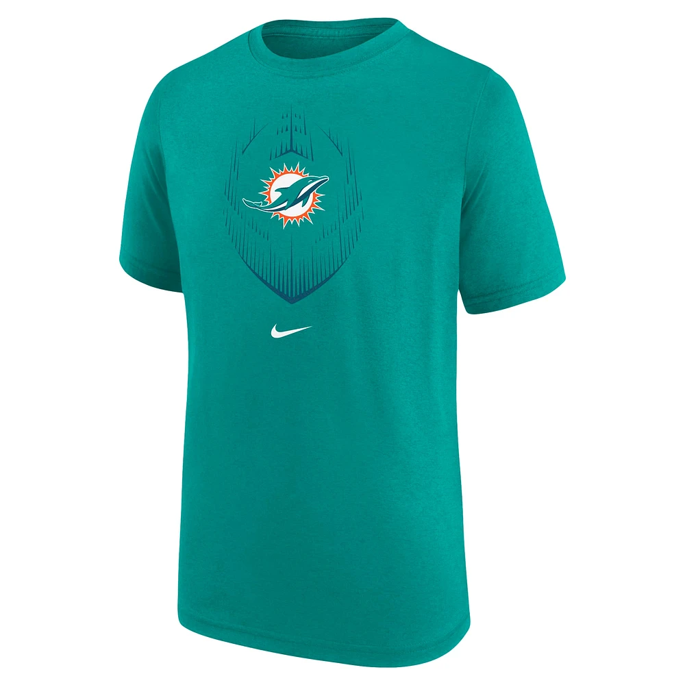 Youth Nike Aqua Miami Dolphins Legend Icon T-Shirt