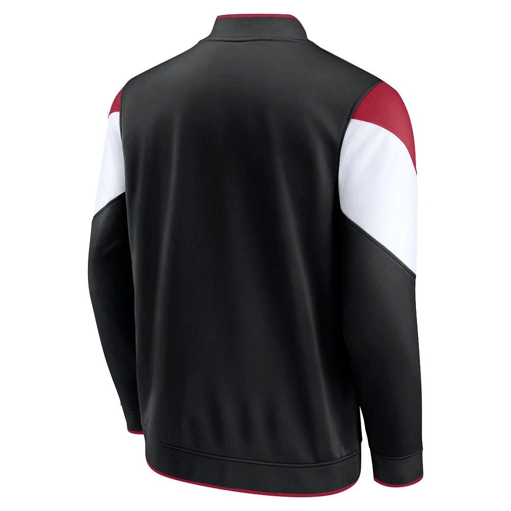 Men's Fanatics Black Miami Heat League Best Performance Full-Zip Jacket