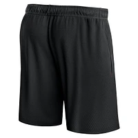 Men's Fanatics Black Miami Heat Post Up Mesh Shorts