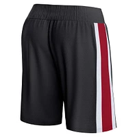 Men's Fanatics Black Miami Heat Referee Iconic Mesh Shorts
