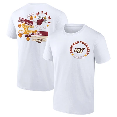 Men's Fanatics White Miami Heat Street Collective T-Shirt
