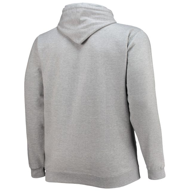 Sweat à capuche gris chiné Miami Heat Big & Tall Heart Soul pour homme