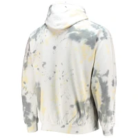 Men's Junk Food Cream Miami Heat Tie-Dye Pullover Hoodie