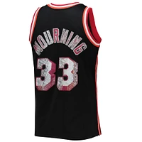 Men's Mitchell & Ness Alonzo Mourning Black Miami Heat 1996/97 Hardwood Classics NBA 75th Anniversary Diamond Swingman Jersey
