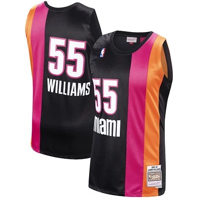 Maillot Swingman Mitchell & Ness Jason Williams Miami Heat 2005/06 Hardwood Classics noir pour homme