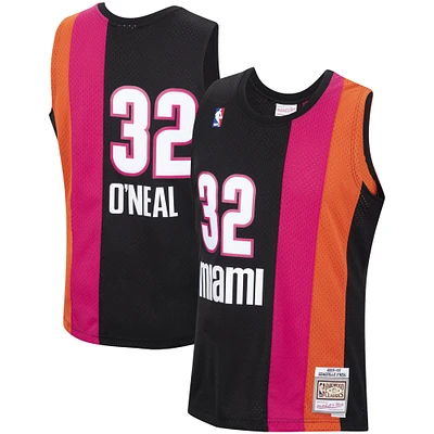 Maillot Swingman Mitchell & Ness Shaquille O'Neal Miami Heat 2005/06 Hardwood Classics noir pour homme