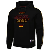 Men's NBA x Hugo Boss Black Miami Heat Team Bounce Tri-Blend Pullover Hoodie