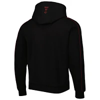 Men's NBA x Hugo Boss Black Miami Heat Team Bounce Tri-Blend Pullover Hoodie