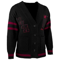 Chandail boutonné sans identification de l'appelant NBA x Keizer Clark Miami Heat noir/rouge pour homme