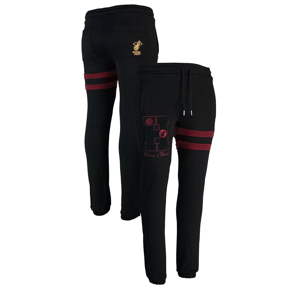 Men's NBA x Keiser Clark Black/Red Miami Heat No Caller ID Sweatpants