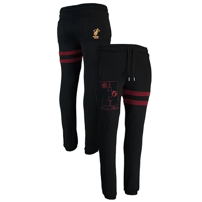 Men's NBA x Keiser Clark Black/Red Miami Heat No Caller ID Sweatpants