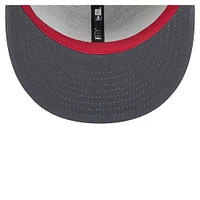Men's New Era Black Miami Heat Midnight Ink Pop Outline 9FIFTY Snapback Hat