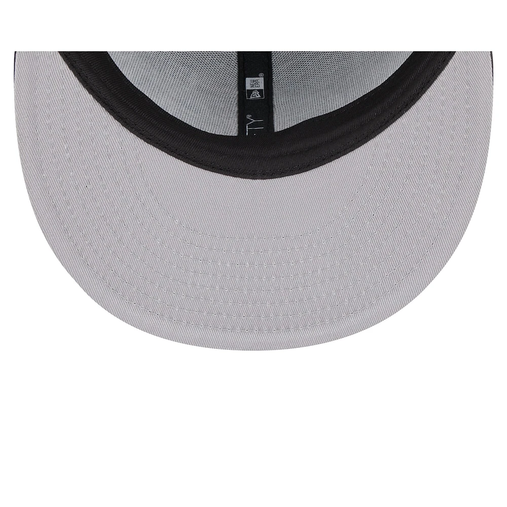 Men's New Era Black Miami Heat  Rally Drive Checkerboard 59FIFTY Crown Fitted Hat
