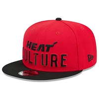 Men's New Era  Red Miami Heat 2024/25 City Edition 9FIFTY Snapback Hat