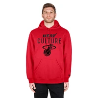 Men's New Era  Red Miami Heat 2024/25 City Edition Pullover Hoodie