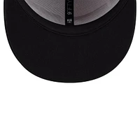 Men's New Era White/Black Miami Heat Throwback Gradient Tech Font 9FIFTY Snapback Hat