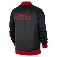 Men's Nike Black Miami Heat 2024/25 City Edition Authentic Showtime Performance Full-Zip Jacket