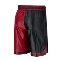 Men's Nike Red/Black Miami Heat Courtside Versus Force Split DNA Performance Shorts