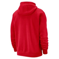 Men's Nike Red Miami Heat 2024/25 City Edition Essential Club Pullover Hoodie