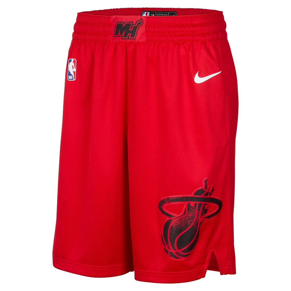 Men's Nike Red Miami Heat 2024/25 City Edition Swingman Shorts