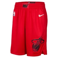 Men's Nike Red Miami Heat 2024/25 City Edition Swingman Shorts
