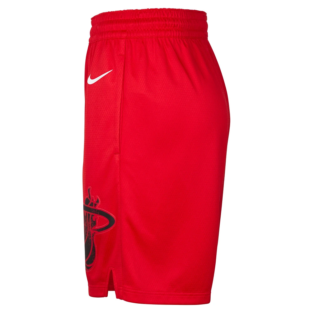 Men's Nike Red Miami Heat 2024/25 City Edition Swingman Shorts