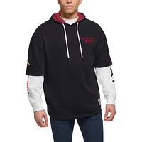 Men's Tommy Jeans Black/White Miami Heat Matthew 2-In-1 T-Shirt & Hoodie Combo Set