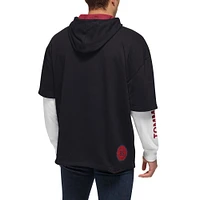 Men's Tommy Jeans Black/White Miami Heat Matthew 2-In-1 T-Shirt & Hoodie Combo Set