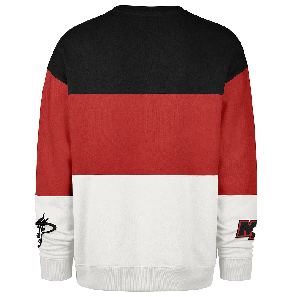 Sweat-shirt à capuche unisexe '47 Red Miami Heat 2024/25 City Edition On Five Maximalist