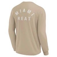 Unisex Fanatics Khaki Miami Heat Elements Super Soft Long Sleeve T-Shirt