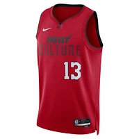 Unisex Nike Bam Adebayo Red Miami Heat 2024/25 Swingman Player Jersey - City Edition