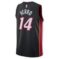 Unisex Nike Tyler Herro Black Miami Heat Swingman Jersey - Icon Edition