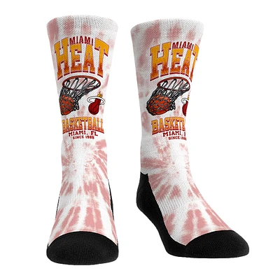 Unisex Rock Em Socks Miami Heat Vintage Hoop Crew
